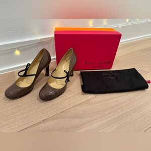 Kate Spade New York Taupe Patent Heels- Size 7.5